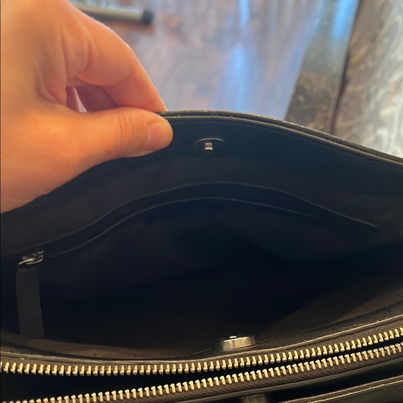 Closing Sept 1! Calvin Klein Two-Tone Black and Cream Tote - Picture 7 of 9